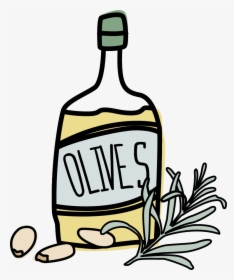 Lavender Clipart Rosemary Plant - Clipart Olive Oil Png, Transparent Png, Free Download