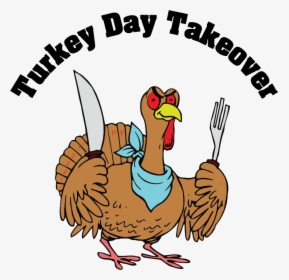 Turkey Fork Clipart Graphic Freeuse Library 28 Collection - Turkey With Knife And Fork, HD Png Download, Free Download