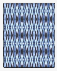 Blue White Diamond Pattern Blanket 40"x50" - Triangle, HD Png Download, Free Download