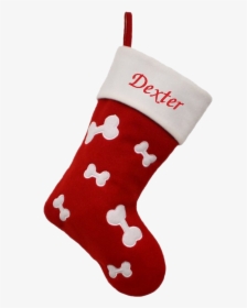 Red Christmas Stockings Png Picture - Personalised Dog Christmas Stocking, Transparent Png, Free Download