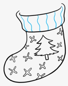 How To Draw Christmas Stocking - Christmas Ideas To Draw, HD Png Download, Free Download