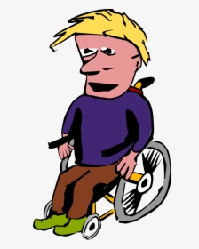 Man In Wheelchair - Guy In Wheelchair Clipart, HD Png Download, Free Download