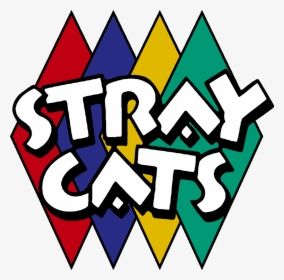 Rockabilly Stray Cats Vintage Band Logo 1980s Rock - Stray Cats Logo Png, Transparent Png, Free Download