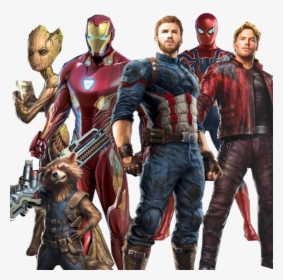 Star Lord America Clint Spider Man Barton Iron Captain - Avengers Infinity War Iron Man Captain America, HD Png Download, Free Download