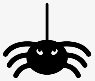 Halloween Spider Hanging From Thread - Halloween Spider Icon, HD Png Download, Free Download