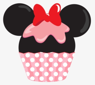 Cupcakes Png Minus - Mickey Mouse Cupcake Clipart, Transparent Png, Free Download