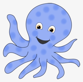 Blue Ringed Octopus Smiling - Transparent Background Octopus Clipart, HD Png Download, Free Download
