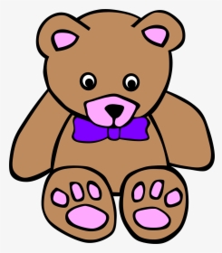 Teddy 10 Clip Art - Black And White Stuffed Animal, HD Png Download, Free Download