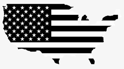 Transparent Usa Flag Black And White Png - Infographic Usa Map Flag, Png Download, Free Download