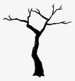 Jungle Tree Burnt - Black And White Jungle Tree, HD Png Download, Free Download