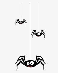 #ftestickers #spider #spiders #doodle #hanging #halloween - Halloween Clipart Hanging Spiders, HD Png Download, Free Download