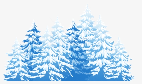 Winter Trees Png - Trees In Blue Png, Transparent Png, Free Download