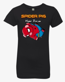 Spider Pig Hanging Girls Premium T Shirt - Spider-man, HD Png Download, Free Download