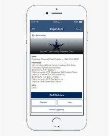 Dallas Cowboys App Season Ticket Holder Discount, HD Png Download, Free Download
