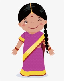 Graphic Royalty Free Download Black Baby Girl Clipart - Clipart Indian Child, HD Png Download, Free Download