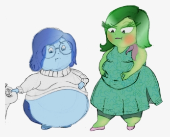 And Disgust From Pixar S By Bigbellys - Fat Sadness Inside Out, HD Png Download, Free Download