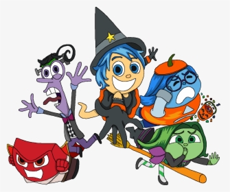 Inside Out Emotions In Halloween Costumes - Inside Out Halloween, HD Png Download, Free Download