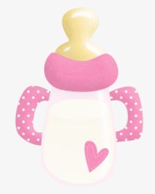 Baby Girl Clipart Bottle - Baby Shower Baby Bottle Clipart, HD Png Download, Free Download