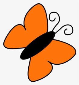 Clip Art Orange Butterfly, HD Png Download, Free Download