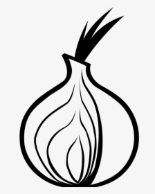 Onion Png Black And White - Black And White Onion Logo, Transparent Png, Free Download