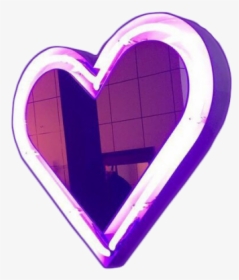 Neon Sign Neon Lighting Tumblr - Heart, HD Png Download, Free Download