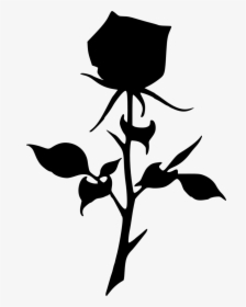 Graphic Transparent Clipart Rose Black And White - Dead Rose Clipart Png, Png Download, Free Download
