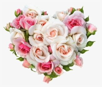 Gift Wedding Rose Heart Flower Bouquet - Wedding Bouquet Of Roses Png, Transparent Png, Free Download