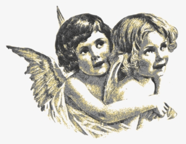 Fictional Character,supernatural Creature,angel - Cherub Vintage Clip Art, HD Png Download, Free Download