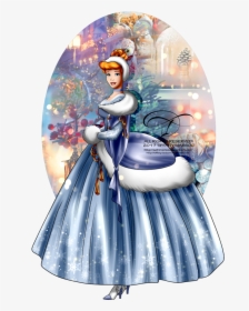 Okay, Hands Up If You Associate Cinderella With Winter - Disney Princess Cinderella Winter, HD Png Download, Free Download