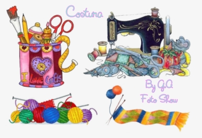 Costura Pngs By Agnes - Sewing Craft Clip Art, Transparent Png, Free Download