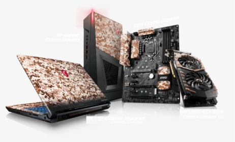 Msi Unveils Camo Squad Limited Edition Products With - Msi Gtx 1060 Camo Squad, HD Png Download, Free Download