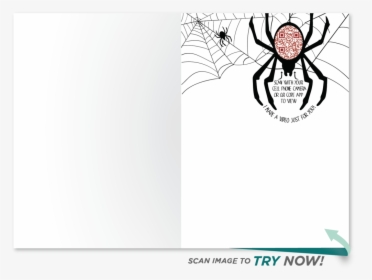 Wicked Spider Halloween Card - Illustration, HD Png Download, Free Download