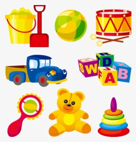 Clipart Toys Juguetes - Baby Toys Vector, HD Png Download, Free Download