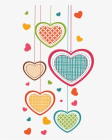 Love Greeting Vector In Falling Cartoon Card Clipart - Heart, HD Png Download, Free Download