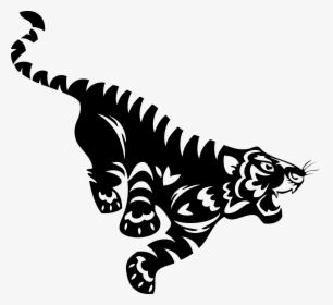 New Traveling Tiger Logo - Tiger White Silhouette Png, Transparent Png, Free Download