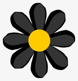 Black Flower Svg Clip Arts - Black Flower Clipart, HD Png Download, Free Download