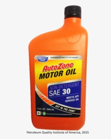Autozone Brand Motor Oil , Png Download - Bottle, Transparent Png, Free Download