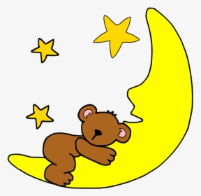 Sleep Cartoon Clip Art - Cute Cartoon Moon Clipart, HD Png Download, Free Download