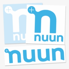 3 Nuun Logo Stickers Of Various Sizes And Colors - Nuun, HD Png Download, Free Download