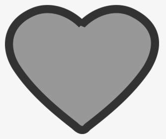 Grey Hart Icon Free Picture - Grey Hart, HD Png Download, Free Download