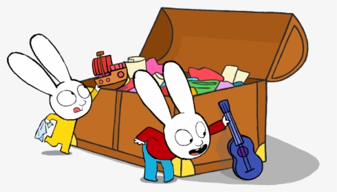 #simonrabbit #gaspar #baul #juguetes - Cartoon, HD Png Download, Free Download