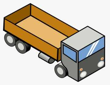Transparent Big Rig Png - Isometric Drawing Of A Truck, Png Download, Free Download