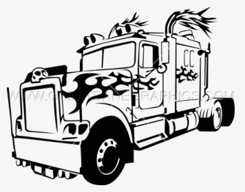 Big Truck At Getdrawings Png Free Download - Big Truck Drawing, Transparent Png, Free Download