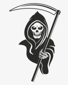 Clip Art Logo Png For - Black And White Reaper, Transparent Png, Free Download