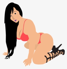 Sexy Girl, Woman In Red Bikini, Sexy Woman - Sexy Vector Bikini Girl, HD Png Download, Free Download