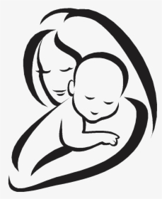 Transparent Mother"s Day Png - Mother And Child Drawing, Png Download, Free Download