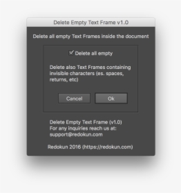 Indesign Delete Empty Text Frames - File Size Warning Design, HD Png Download, Free Download