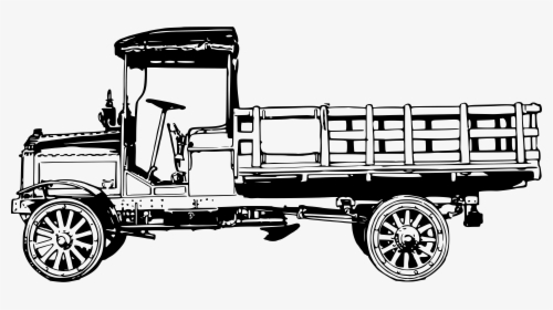 Big Image Png - Vintage Trucks In Black And White, Transparent Png, Free Download
