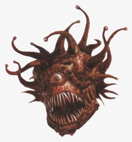 Demon,horn,fictional Creature,anglerfish - Dungeons And Dragons Beholder, HD Png Download, Free Download