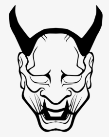 Demon Oni Mask Drawing, HD Png Download, Free Download